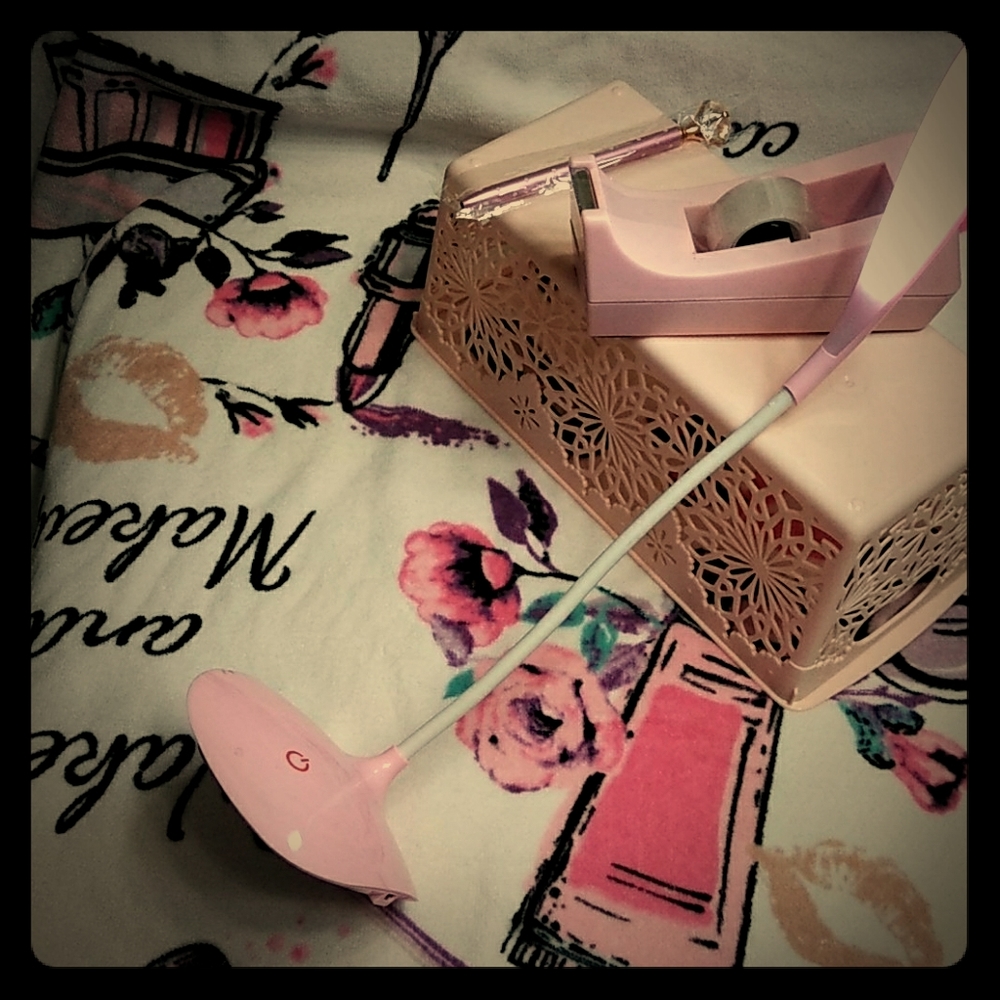 Pink stationery